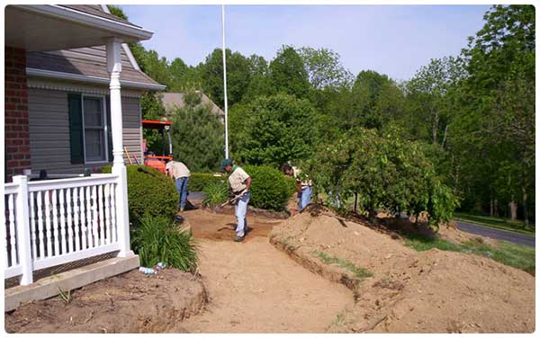 Landscaping Company  — Men Making Path in Lin, PA