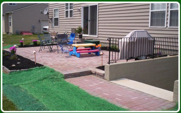 Affordable Front Yard Service Designs — Front Yard During Installation in Lin, PA