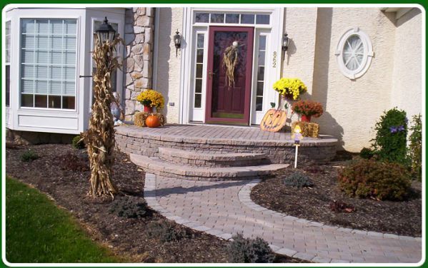 Stone Path — Home Patio Design for Halloween Lin, PA
